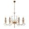 Подвесная люстра Crystal Lux Catarina SP8 V2 Gold/Transparent-Cognac