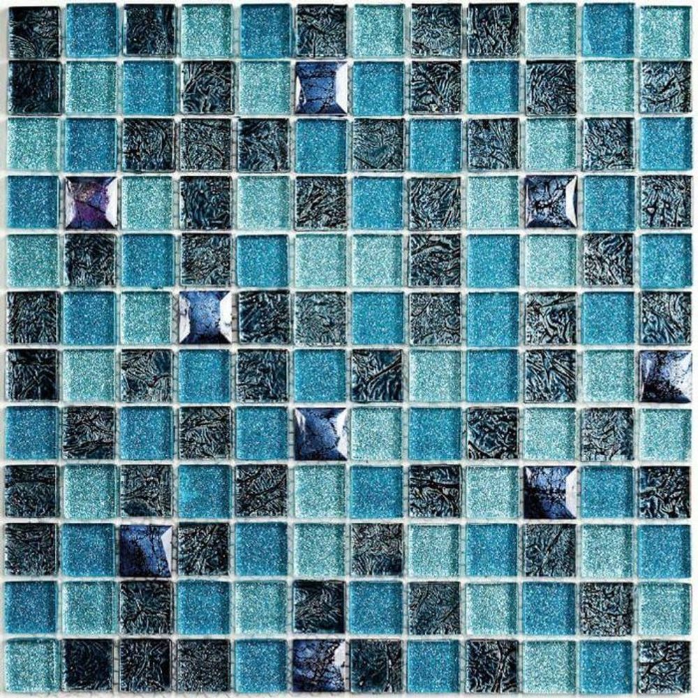 Bonaparte Mosaics Satin Blue 30x30