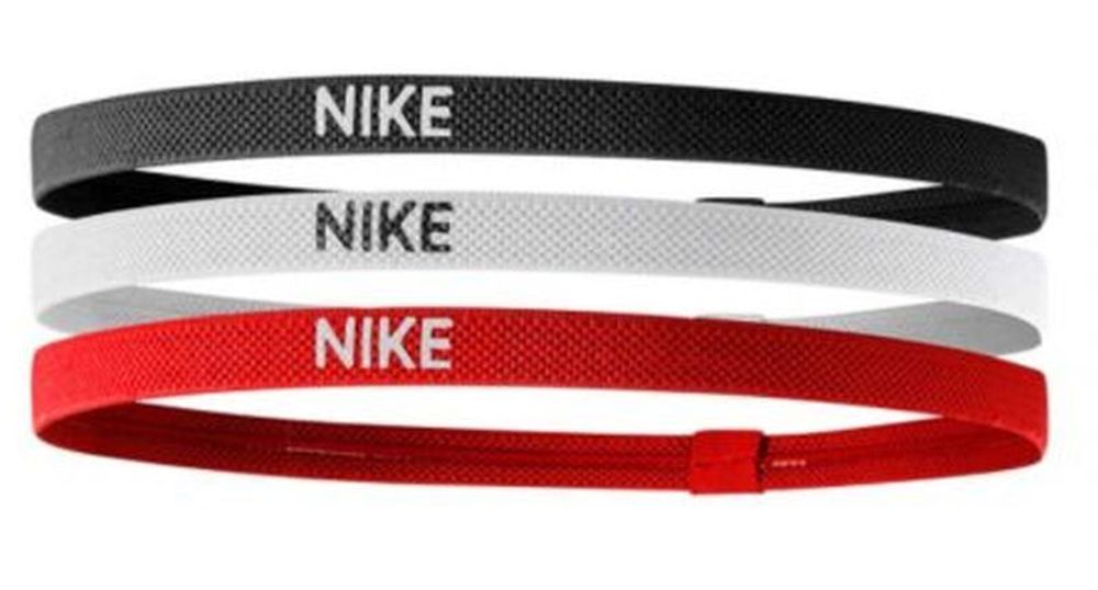 Резинка на голову Nike Elastic Headbands 2.0 3P - black/white/university red