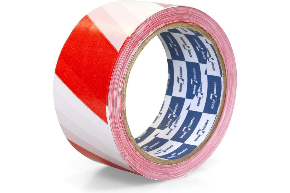 Лента для ограждений неклейкая 50мм бело-красная без и/у арт Klebebander/8