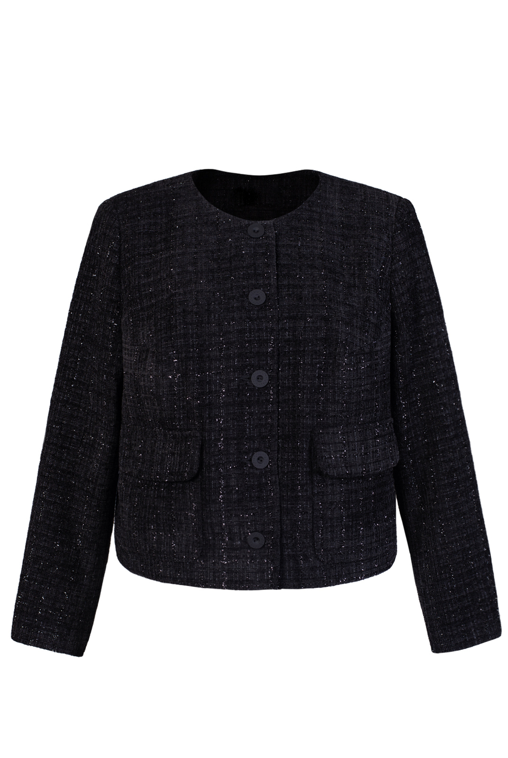 Жакет женский 3883ВП, черный блеск #323ЧБл043883ВП