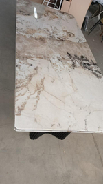 Стол М-City DISAUR Адажио 240 (320) См Пандора (Pandora), керамика, Черный каркас