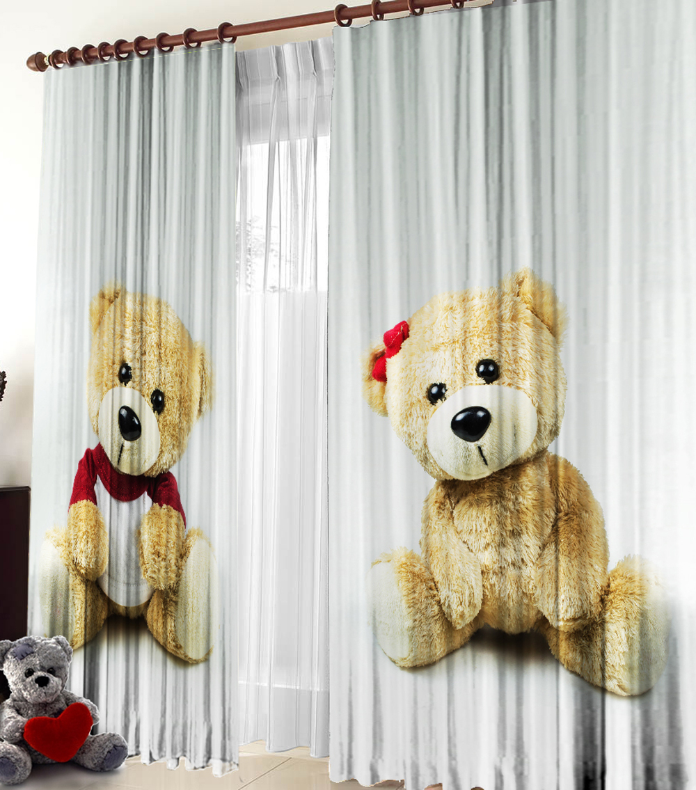 Фото-шторы: Медвежата (арт. L20-1116)  -  (145х270)х2 см.