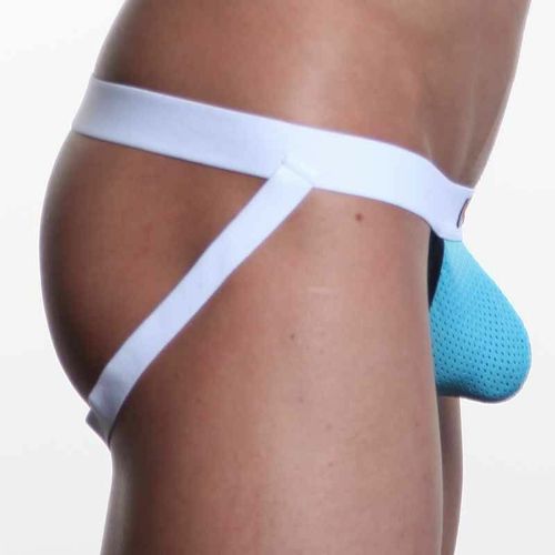 Мужские трусы джоки WangJiang бирюзовые WG00101