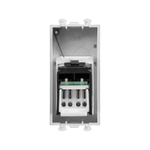 Компьютерная розетка RJ-45 модульная, кат.6, "Avanti", "Закаленная сталь", 1 модуль