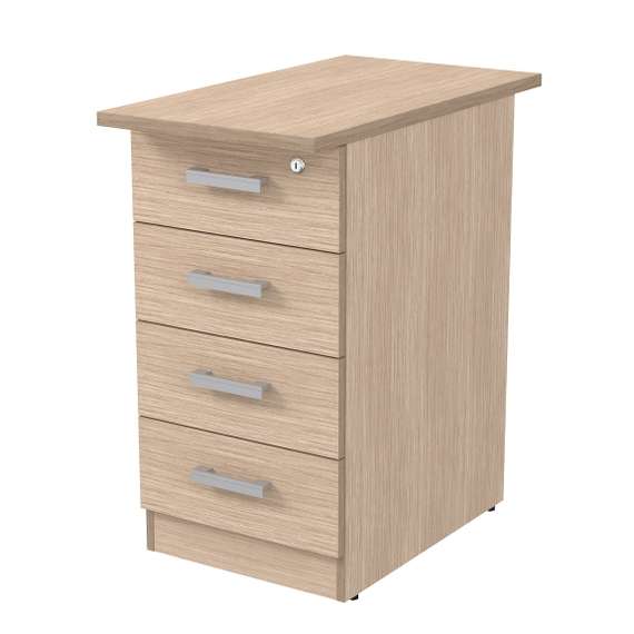 2ТЗ.002.1 Тумба приставная с топом, замок (394*700*750)