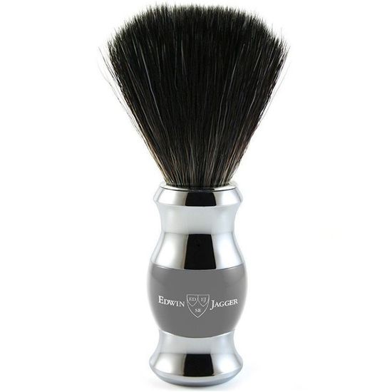 Помазок Edwin Jagger, темно-серый, искусственный ворс, 21SB365CR