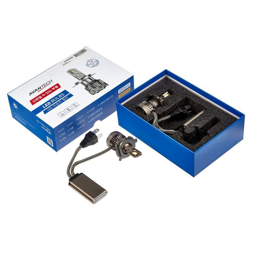 Лампа светодиодная LED Avantech H19 12V 45W, 6500К 4500lm (комплект 2 шт.) ALB1945W