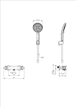 Смеситель для душа с термостатом WONZON & WOGHAND Strato, Темный графит (WW-B2048-A-BGG)