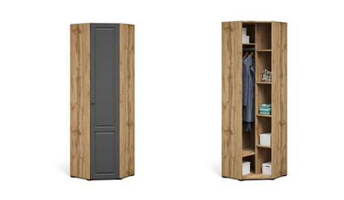 Прихожая Лацио Сканди Шкаф угловой Вотан/Сканди графит