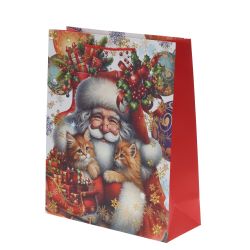 GAEM Пакет подарочный (бумага 210г/м2, блок 12шт), L26 W10 H32 см, 4в.