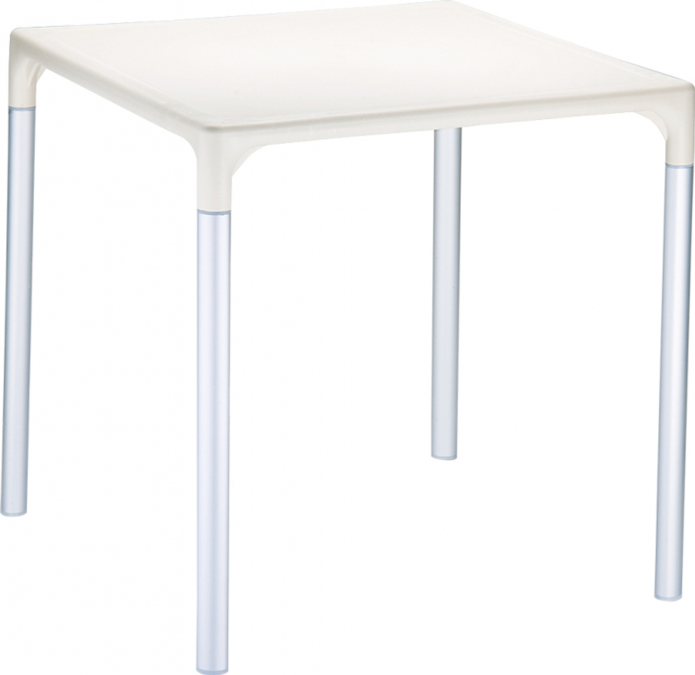 Стол пластиковый Siesta Contract Mango Alu, бежевый