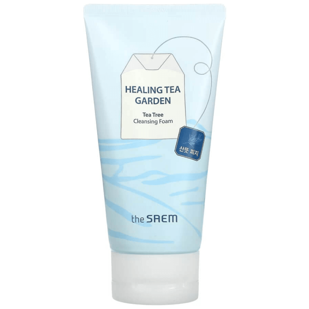 Успокаивающая пенка с чайным деревом The Saem Healing Tea Garden Tea Tree Cleansing Foam 150 мл