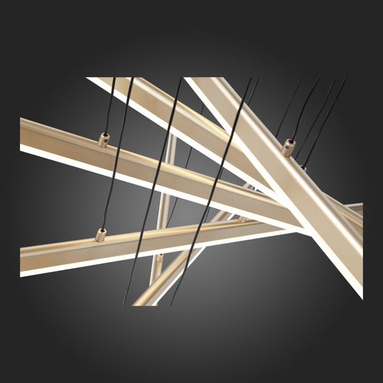 SL394.223.06 Светильник подвесной ST-Luce Матовое золото/Белый LED 6*16,6W 4000K BASONI