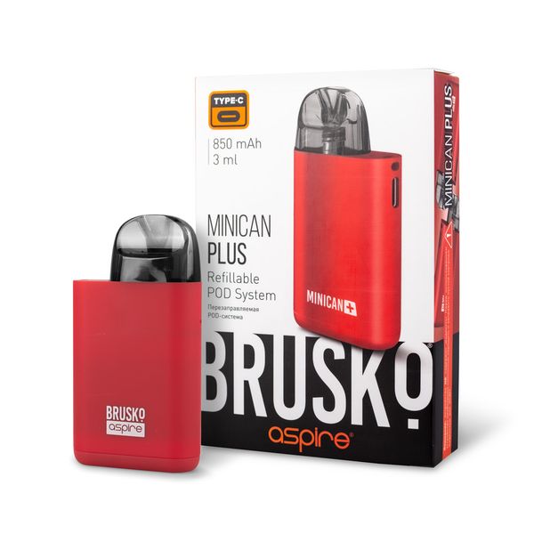 Купить Набор Aspire Brusko Minican Plus Pod Kit красный