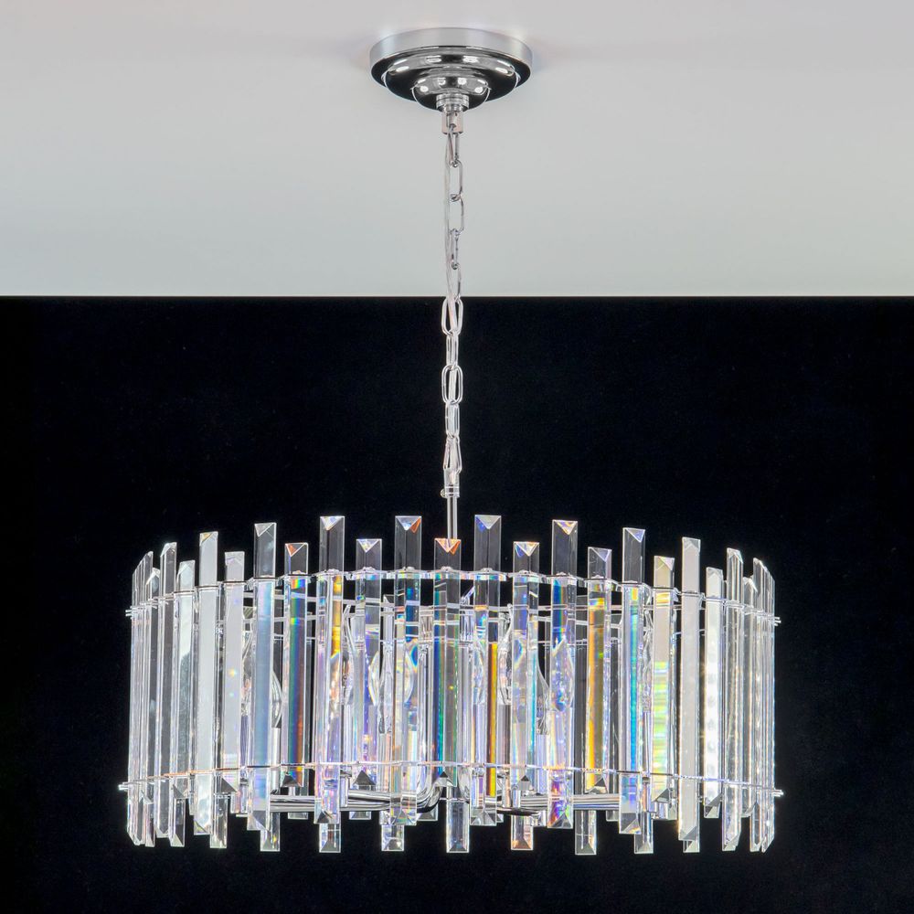 Citilux Ингвар CL334181 Люстра подвесная хрустальная Хром