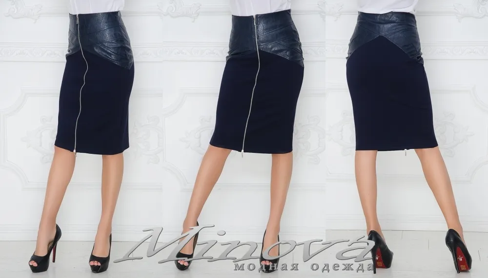 Юбка 1014-синий Minova