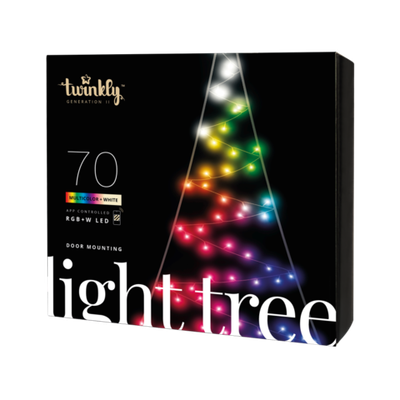 Умная гирлянда «Настенная ёлка» Twinkly Light Tree 2D, RGB + W (2 м, 70 светодиодов) Generation II