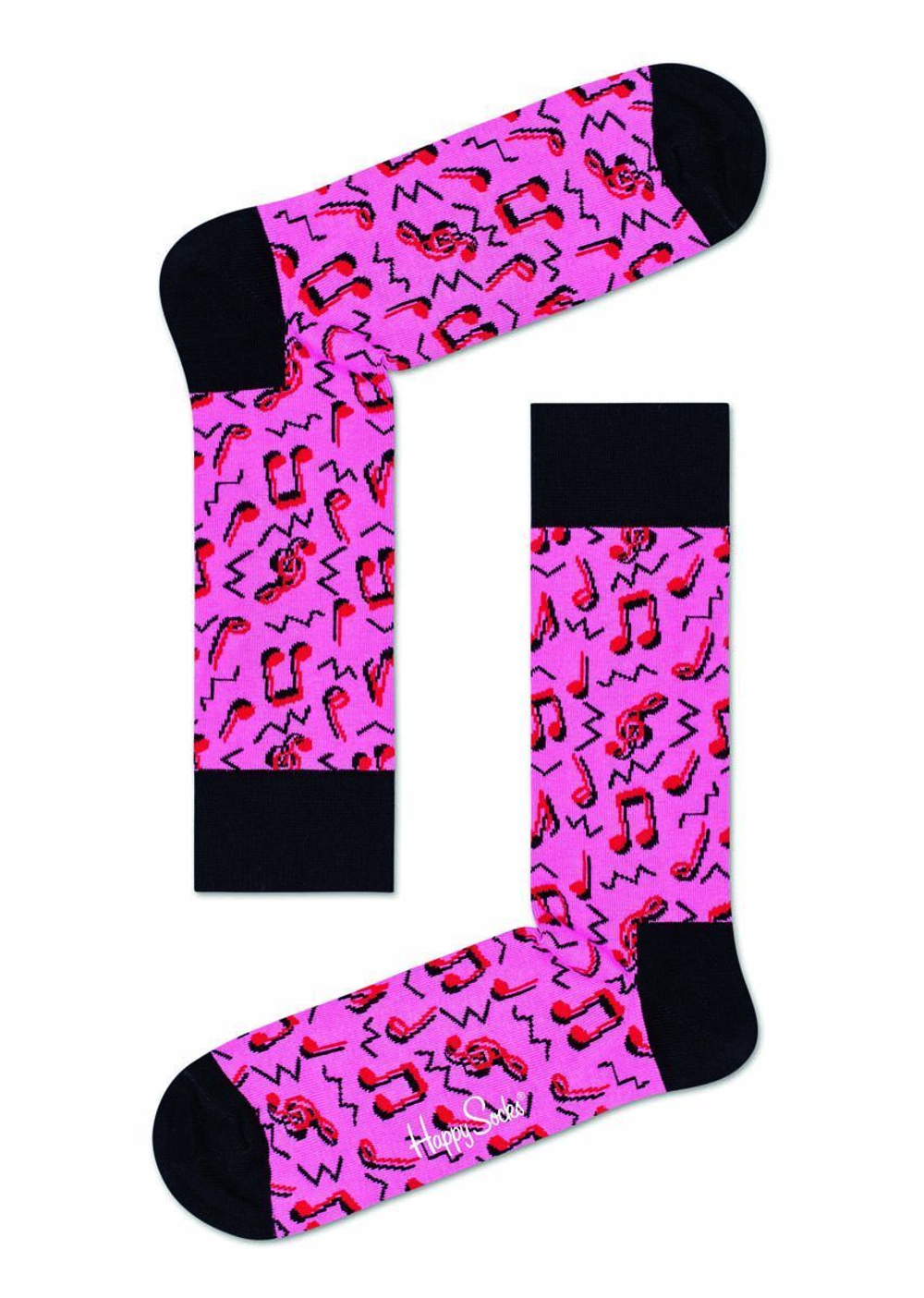 Носки унисекс City Jazz Sock с нотами (Размер: 25) (Цвет: лиловый)