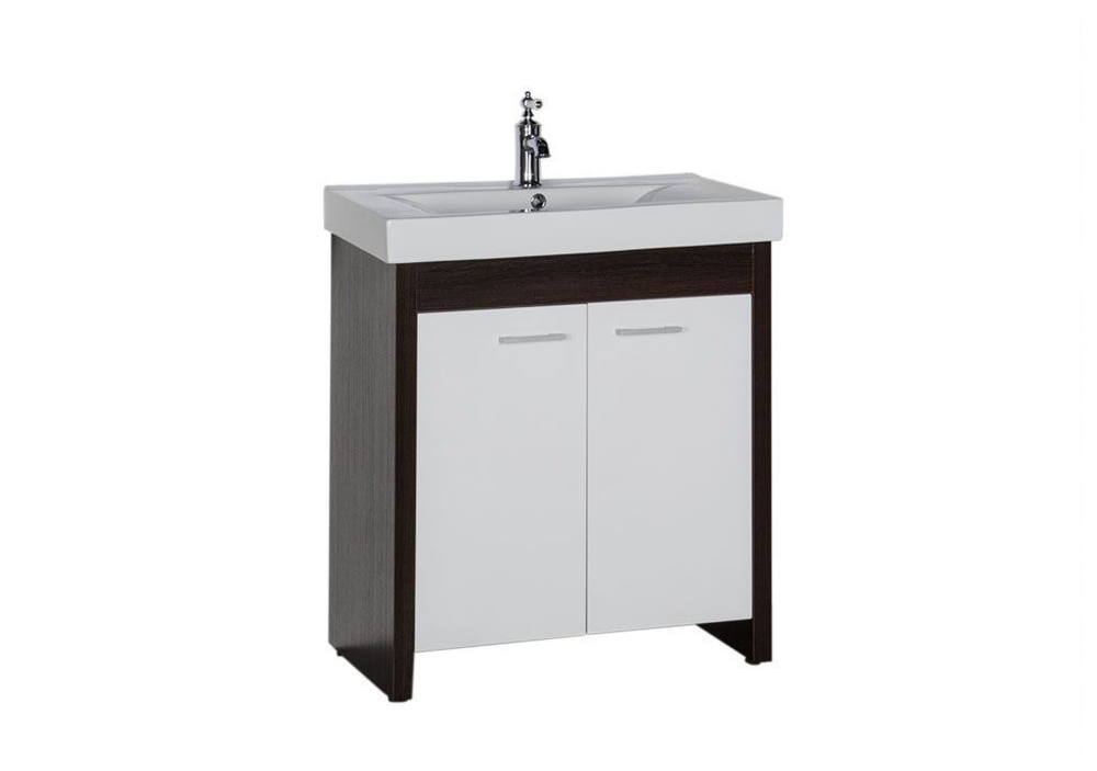 Тумба с раковиной Aquanet Тиана 70 венге