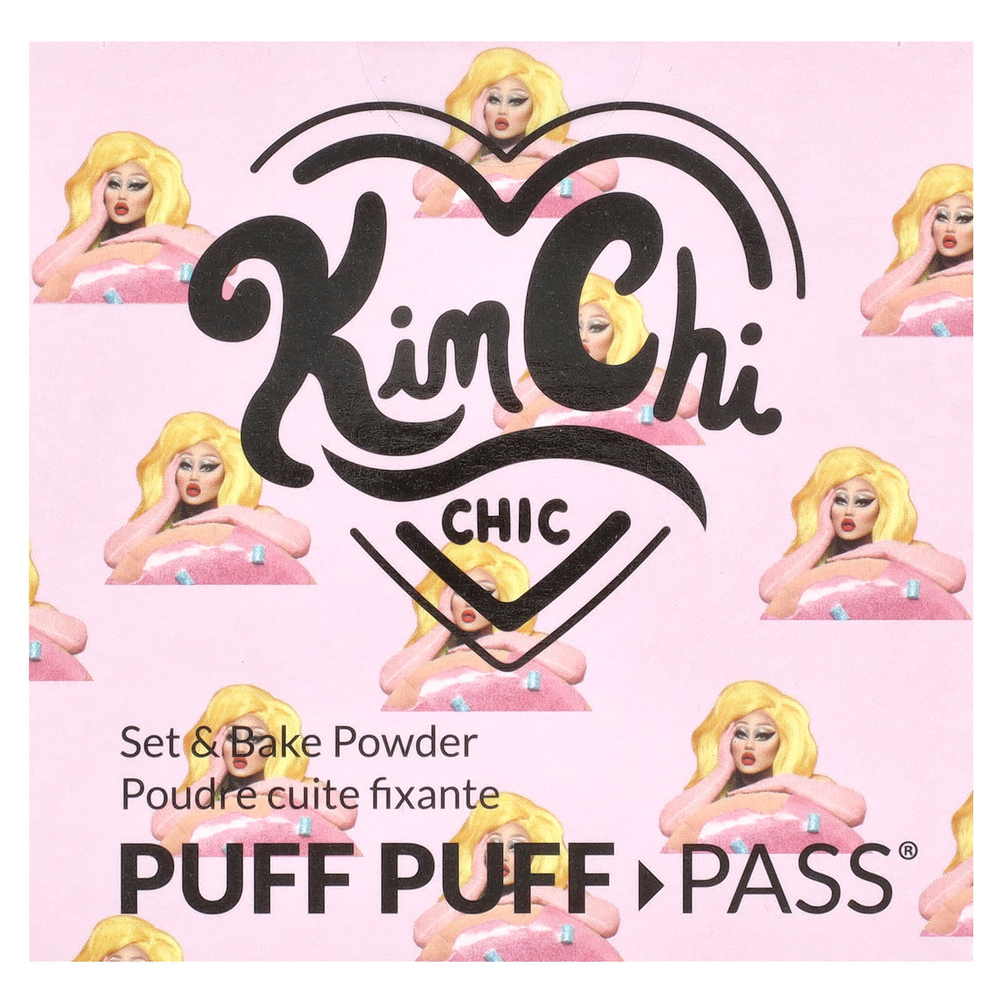KimChi Chic Beauty, Puff Puff Pass®, порошок для запекания, PPP01 слоновая кость + лаванда = ивандер, 24 г (0,85 унции)