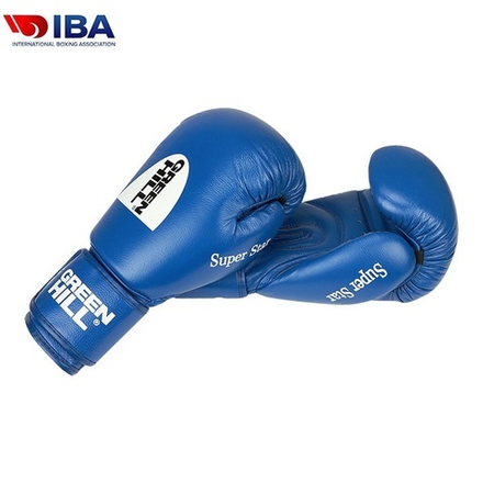 BGS-1213IBA Боксерские перчатки Super Star одобренные IBA синие