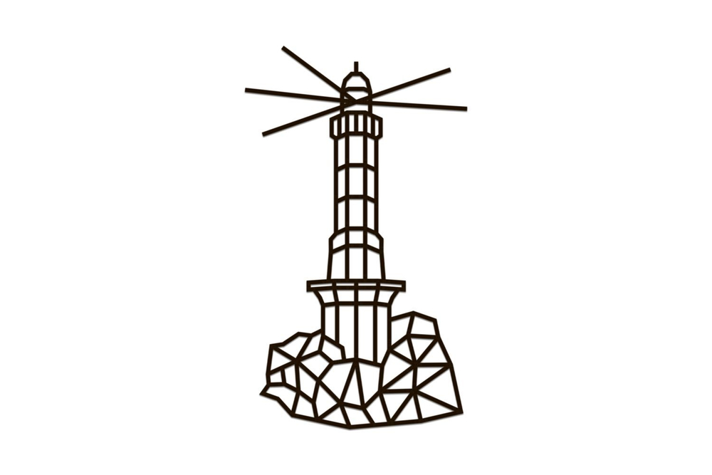 Деревянный декор настенный, панно, сборная модель EWA Design Маяк