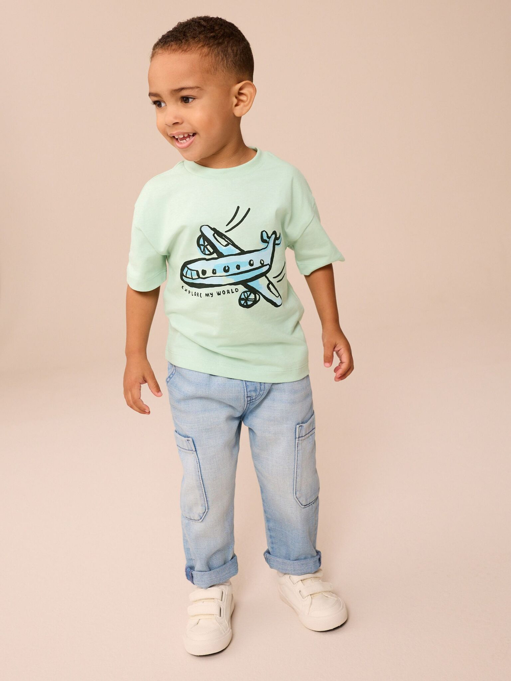 Футболка для мальчика Next E63-195, 3 шт., Белый, Мятный, Черный