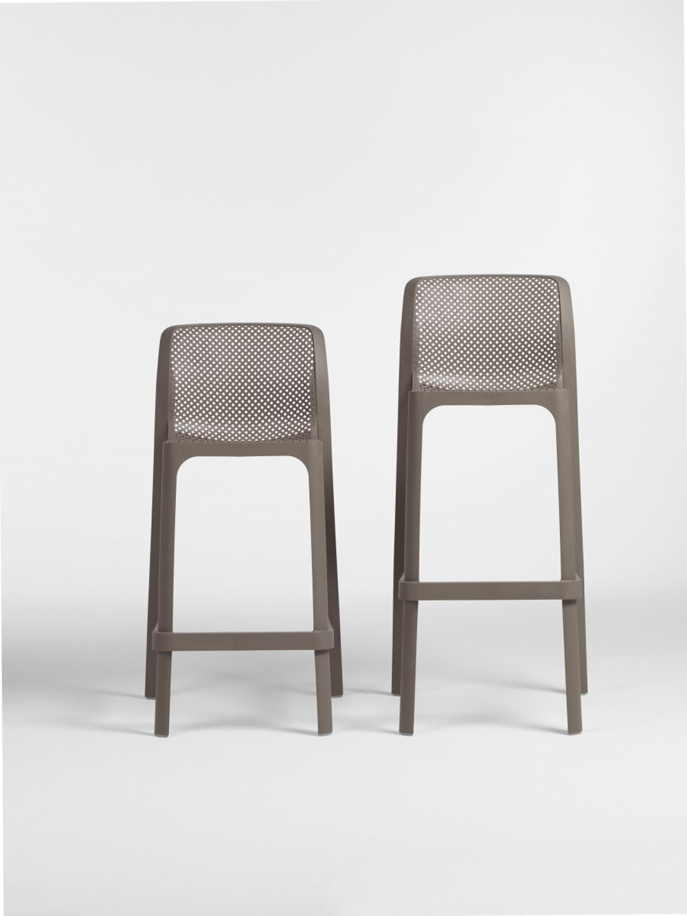 Стул пластиковый барный Nardi Net Stool, тортора