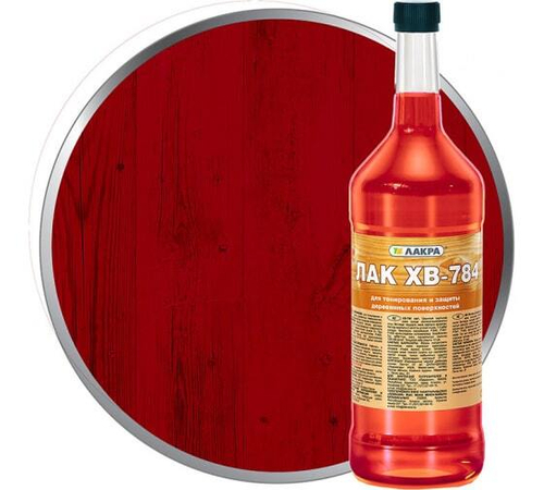 Лак ХВ-784 0,5л красное дерево Лакра/Вит