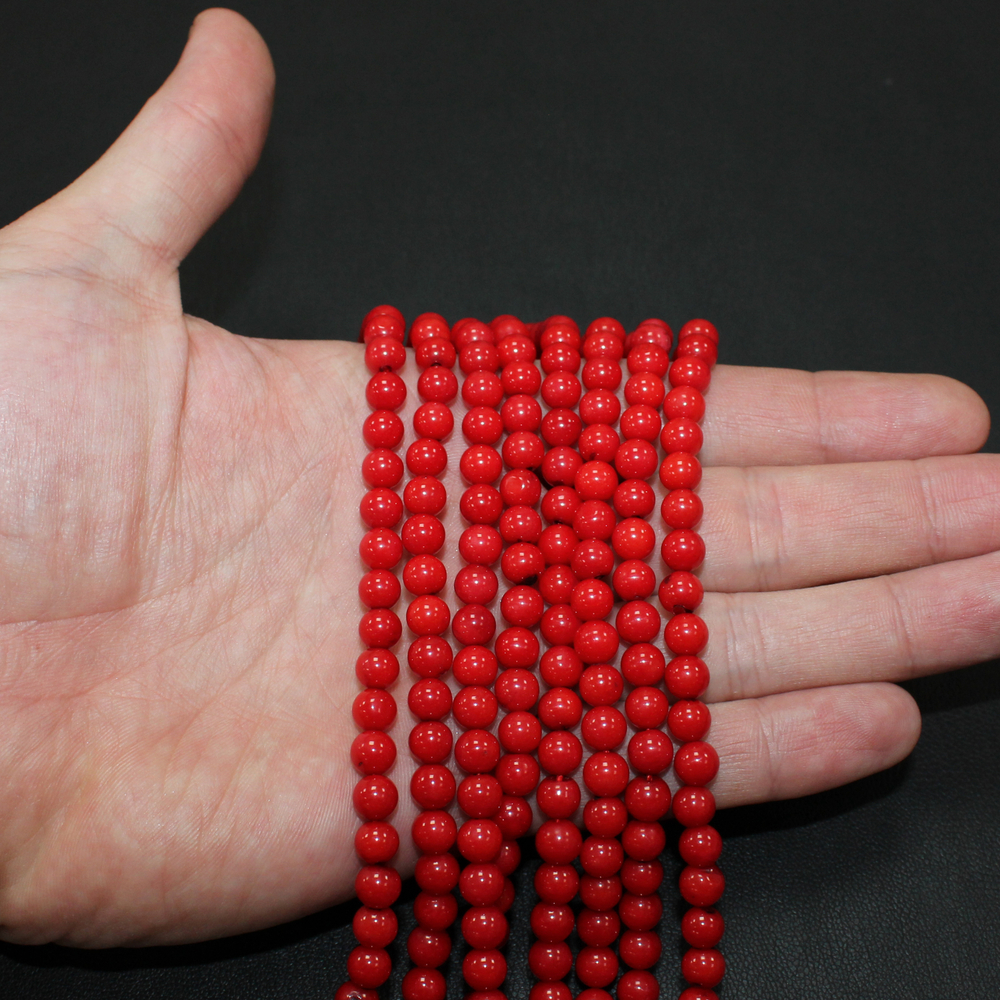 Коралл А 8мм 6мм 4мм