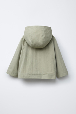 ZARA ПАРКА С ПОДКЛАДКОЙ С ЦВЕТОЧНЫМ ПРИНТОМ, СВЕТЛЫЙ ХАКИ