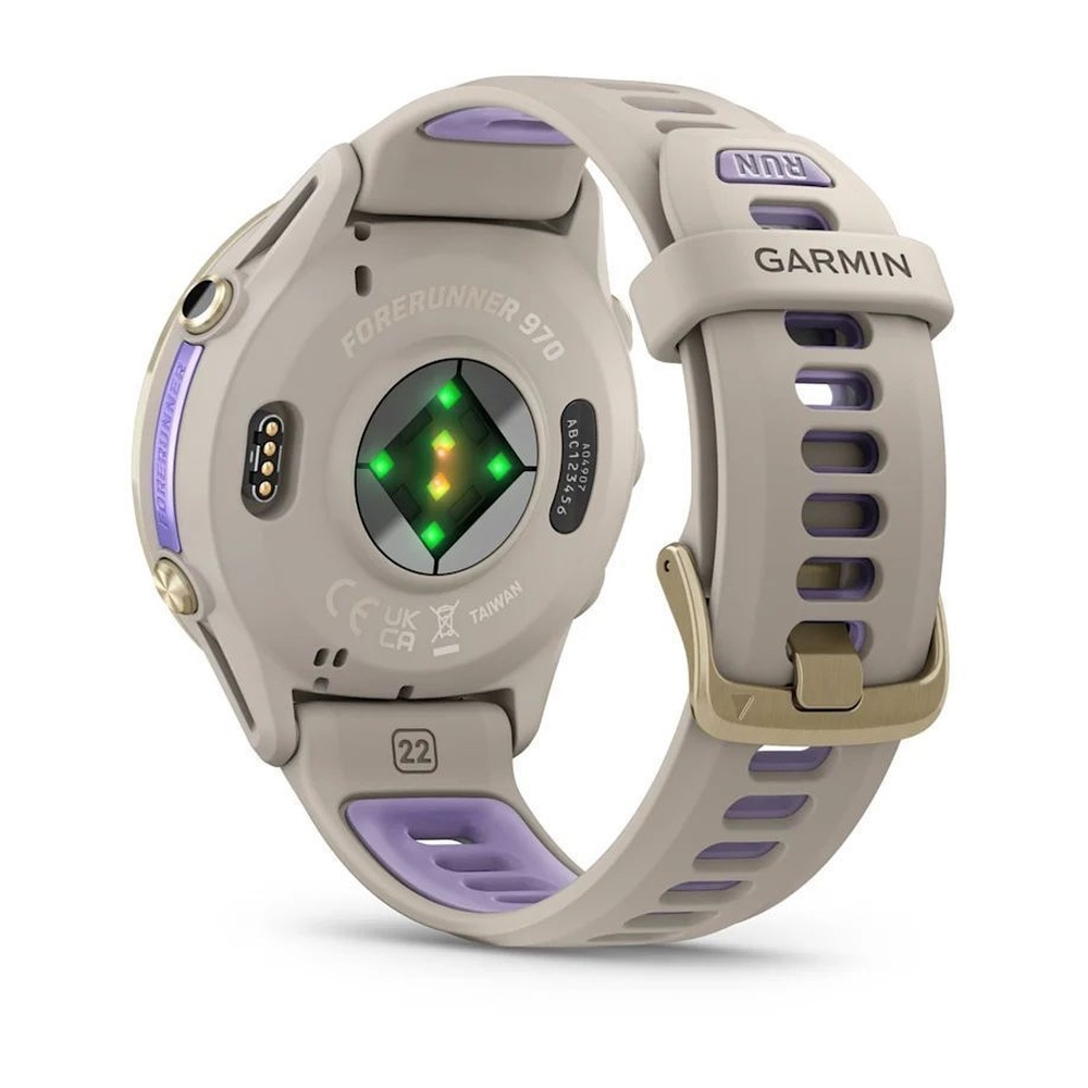 Смарт часы Garmin Forerunner 970 Soft Gold Titanium French Gray / Translucent Indigo