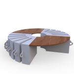 Велопарковка-скамейка Round-B