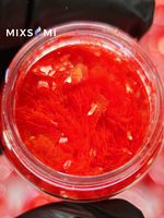 Хлопья - слюда 88656 Оранжевый неон - для литья изделий и творчества