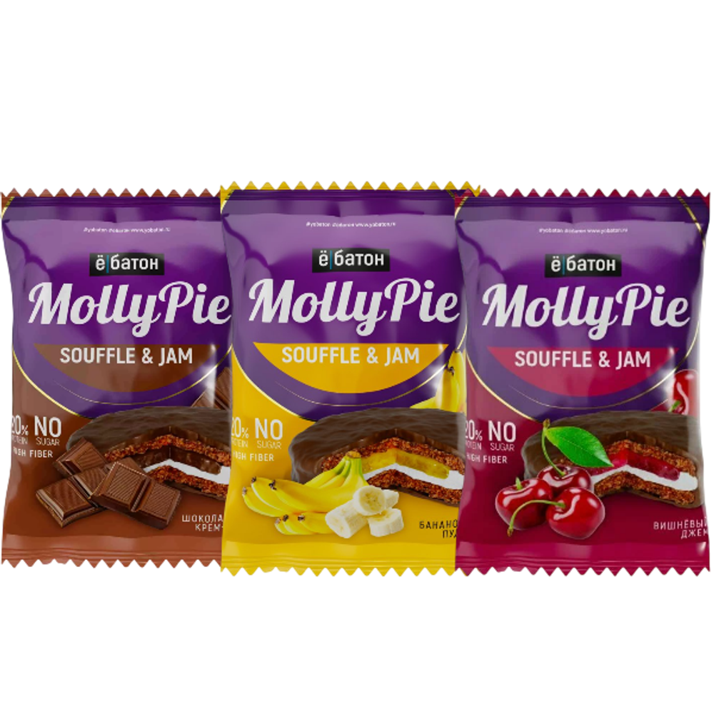 Ёбатон Molly Pie Souffle and Jam 50 г , Печенье