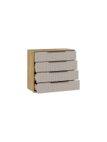 Комод для одежды Мокко матовый 4 ящика 92х41х84 см