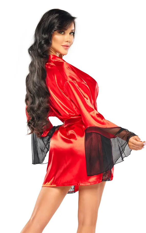 Sara peignoir Red