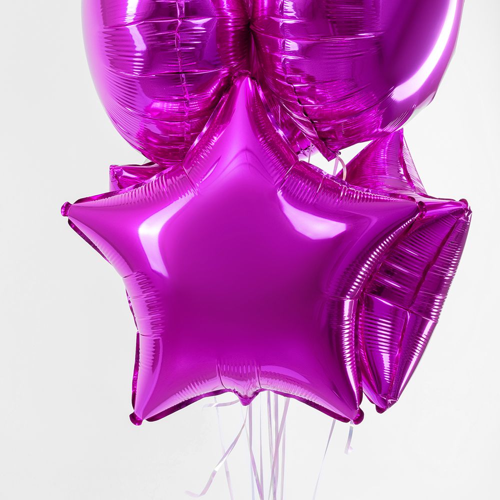 F Шар Звезда 19''/48 см, фуксия/Purple (БГ-15)  Изображение2