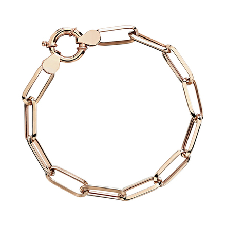 Цепь ручного плетения из красного золота 585 пробы JA-CH-Ц012999