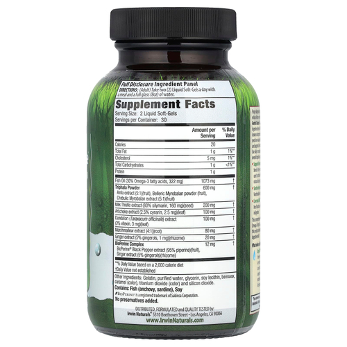 Irwin Naturals, Daily Gentle Cleanse®, 60 капсул с жидкостью