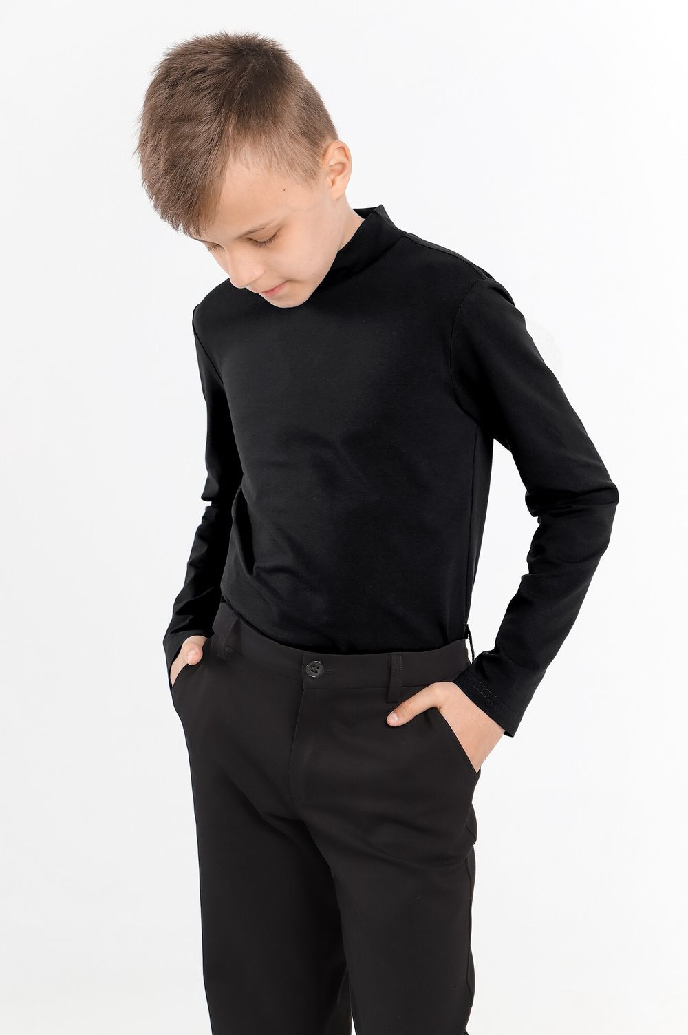 Джемпер для мальчика Скул-4 Виотекс ЧЁРНЫЙ