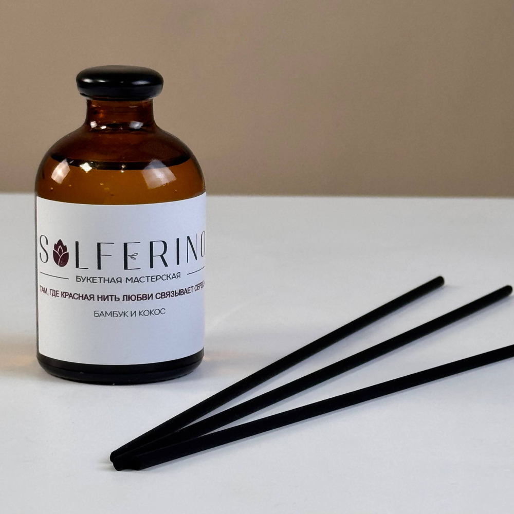 Диффузор в стекле с ароматом "Бамбук и кокос"