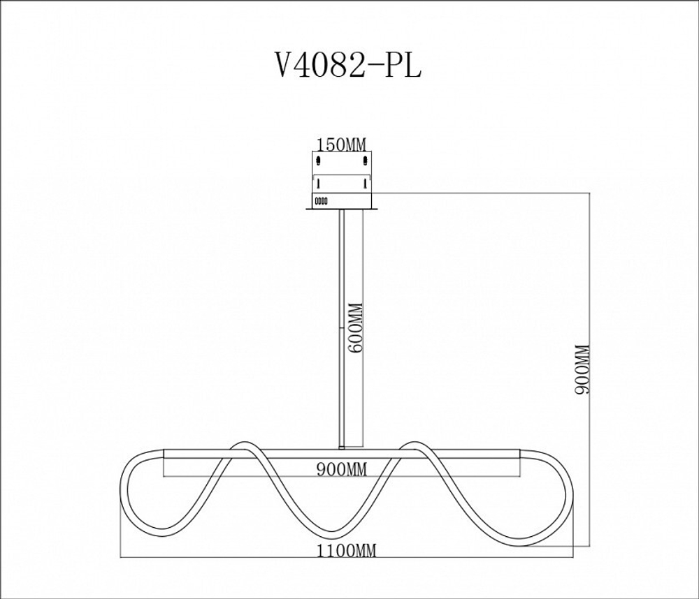 Светильник на штанге Moderli TRUE V4082-PL