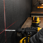 Лазерный уровень LX 05 Red, 20 м, 635 нм, аккумулятор Li 5200 mAh, резьба 5/8" Denzel