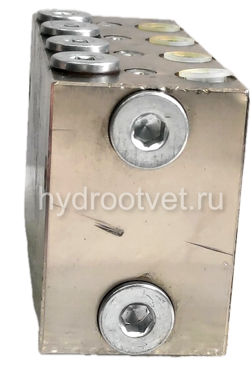 VSL8-D - Питатель для двухлинейных систем смазки с рабочим давлением 400 бар, количество выходов 8, максимальная доза 5 мл/цикл, с фиксированным винтом