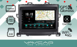 Магнитола для Toyota Alphard H20, Vellfire 2008-2014 (полочка под экраном) - Vaycar VA77-0698 на Android 13, 8-ядер, 4G SIM-слот