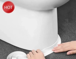Лента на зазоры и отверстия для ванны, кухни, раковины, унитаза, плиты, окон 3.8 см х 3.20 м белая / декор для дома интерьера