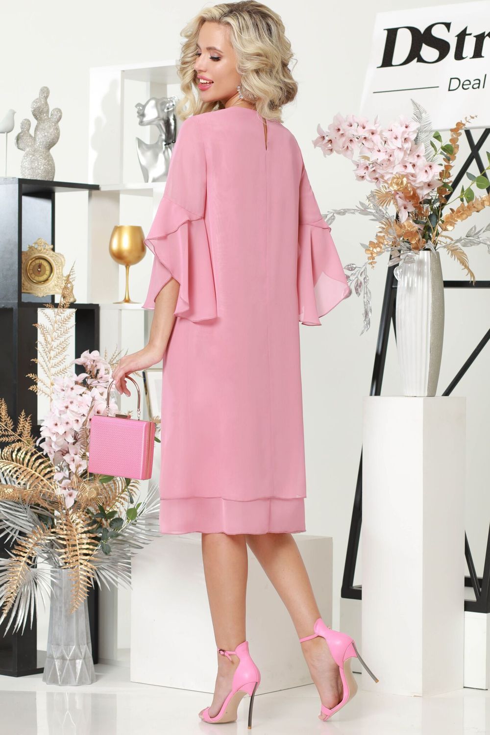 Платье Тонкая натура, пинк DStrend (Акция)