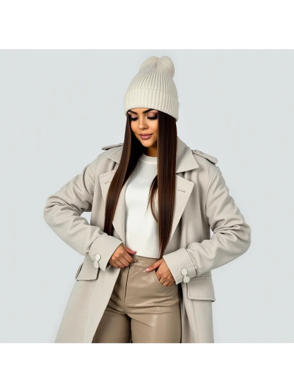 Шапка осенняя бини стильная модная